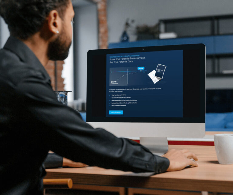 Ready to assess which key areas will propel your business? Unlock your potential business value and identify the gaps and opportunities in your business with a free business value and health assessment.
